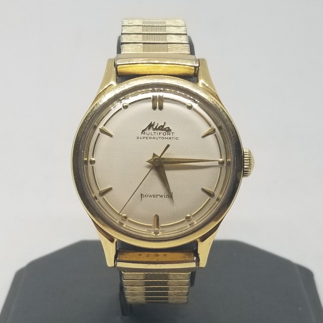 FARW46 14K Cover Swiss Mido Multifort Super Automatic Powerwind Wrist Watch Works Etsy UK