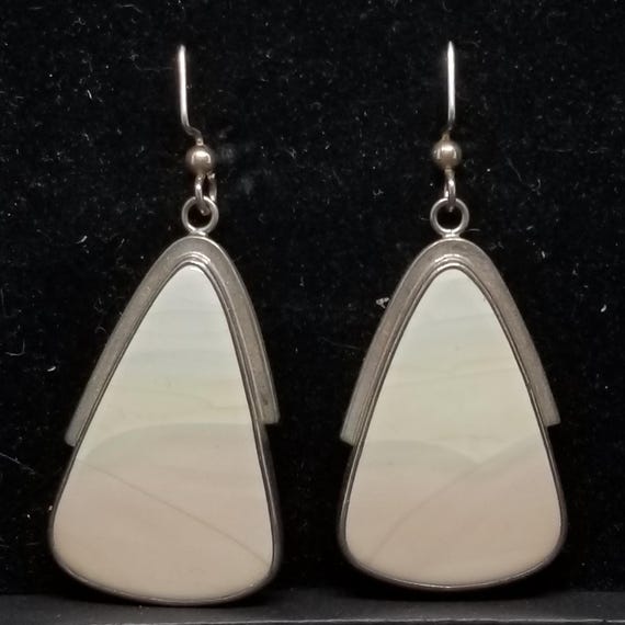 FA5595 Tested Silver Willow Creek Jasper? Earrings