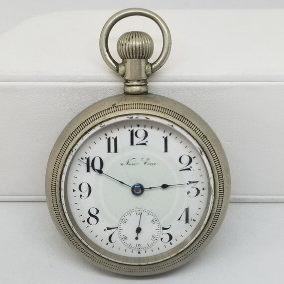 Vintage New Era Pocket Watch Serial 7507780 Size 16 Not Etsy