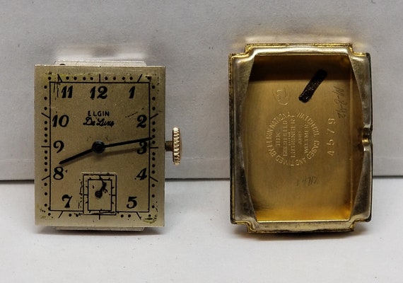 Elgin Gold Filled 17 Jewels 15mm Womens Vintage‎ Watch Engraved Back Case Elgin Gold Filled 17 Jewels 15mm Womens Vintage Watch  main image 4