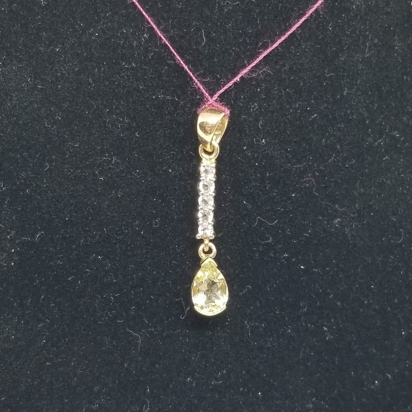 じゅえる Z1893 Gems TV #21149 14K Yellow Gold Heliodor and White