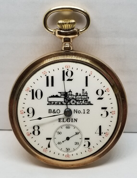 FAPW291 1911 Gold Filled Elgin Pocket Watch, Grad… - image 4