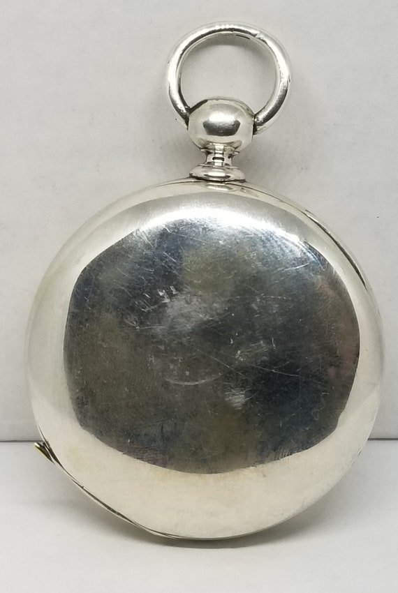 FAPW278 1871 Coin Silver Elgin Pocket Watch, Grad… - image 2
