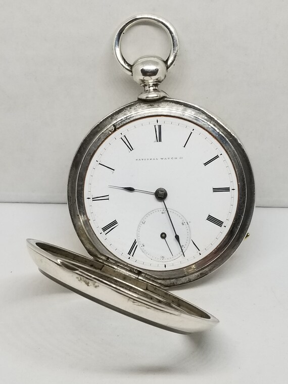 FAPW278 1871 Coin Silver Elgin Pocket Watch, Grad… - image 5