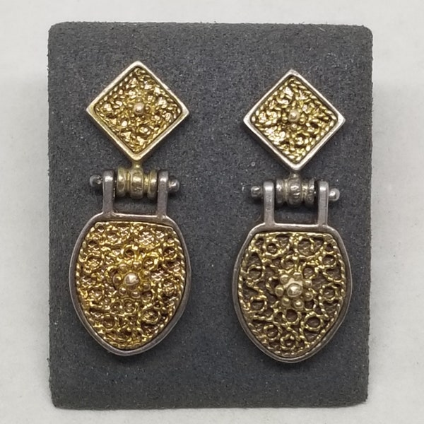 FA2609 Vintage Anatoli Sterling Stud Earrings.