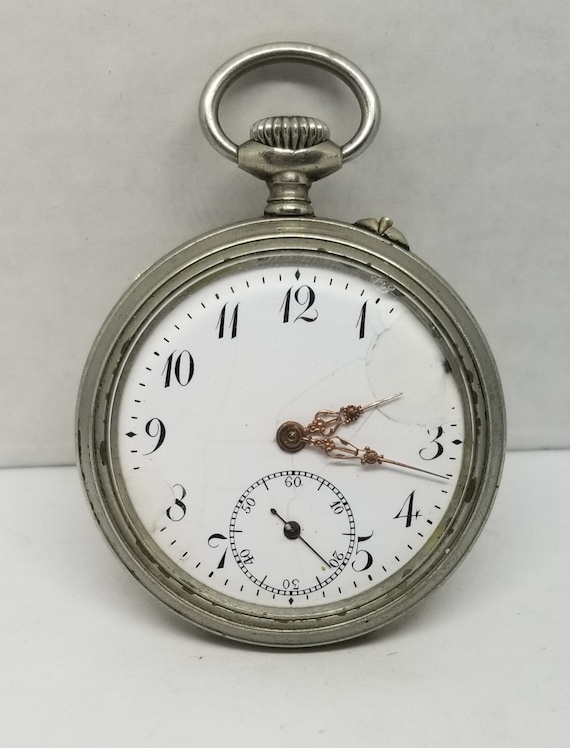 FAPW210 Vintage Felsenburg? Pocket Watch, 34mm, N… - image 1