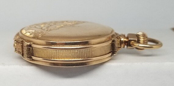 FA1011 1881 14K Gold American Waltham Pocket Watc… - image 9