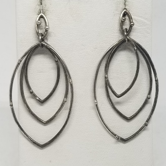 FA3751 Vintage Sterling Silver Stud Earrings. - image 1