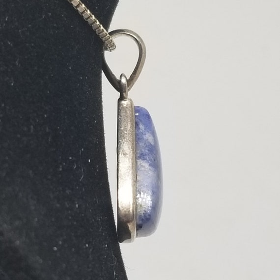 FA3616 Vintage Sterling with Sodalite Pendant. - image 3