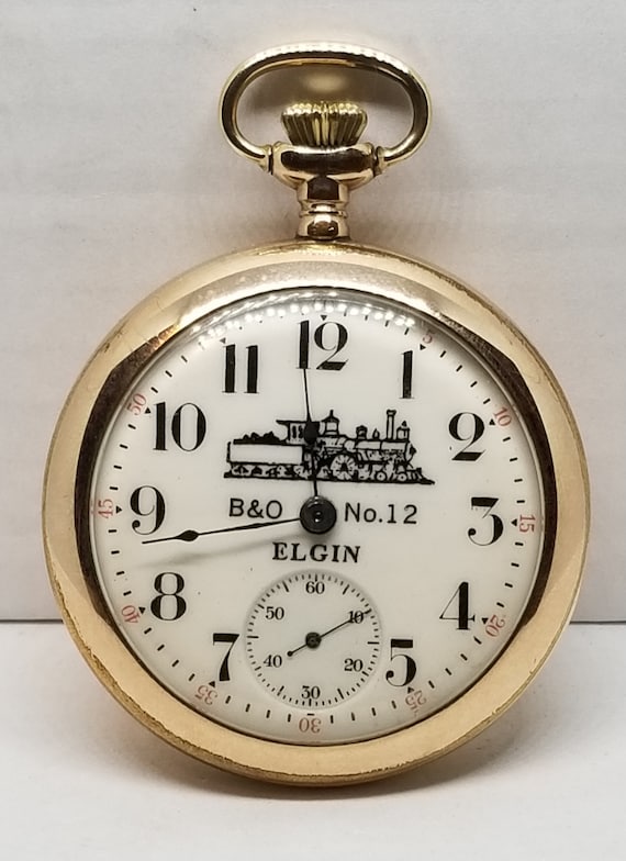 FAPW291 1911 Gold Filled Elgin Pocket Watch, Grad… - image 1