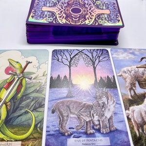 LE - 78 Tarot Animal with PDF Guidebook - Tarot of the Wild - Animal Tarot, Wild Tarot, Fauna Tarot, Indie Deck, 78Tarot, tarot cards
