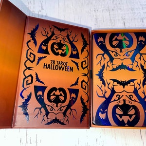 78 Tarot Halloween with PDF Color Guidebook Tarot of Trick or Treat, Samhain Tarot, Monster Tarot, Indie Deck, 78Tarot, tarot cards image 7