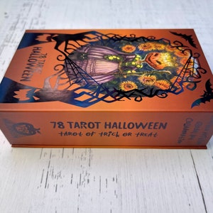 78 Tarot Halloween with PDF Color Guidebook Tarot of Trick or Treat, Samhain Tarot, Monster Tarot, Indie Deck, 78Tarot, tarot cards image 6