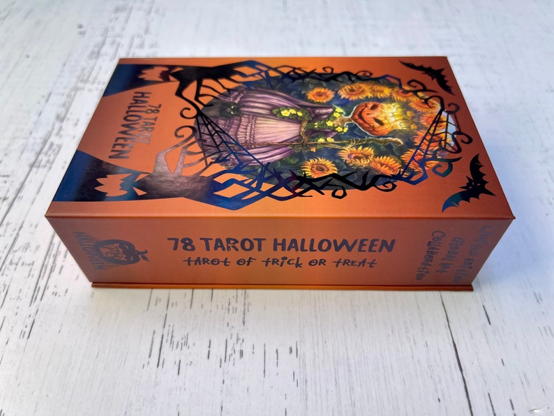 78 Tarot Halloween with PDF Color Guidebook Tarot of Trick or Treat, Samhain Tarot, Monster Tarot, Indie Deck, 78Tarot, tarot cards image 6