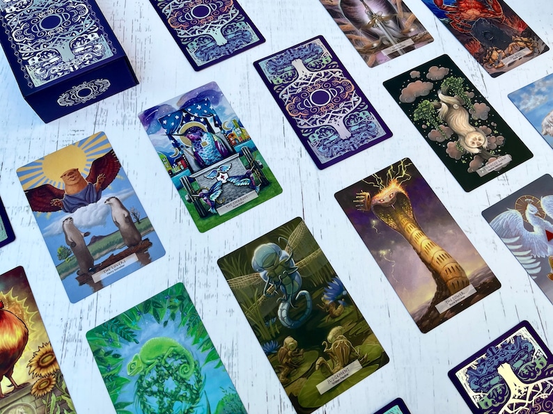 78 Tarot Animal Deck – Wild Animal Tarot, Indie Deck (PDF Guidebook) image 3