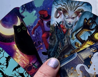 Creatures of the Night Pocket Oracle Deck – Travel Tarot – 78 Tarot – 81 Artists – Indie Deck