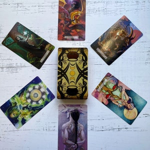 LE 78 Tarot Magical with Physical Guidebook Tarot of the Fantastical, Magical Tarot, Indie Deck, 78Tarot, tarot cards image 6