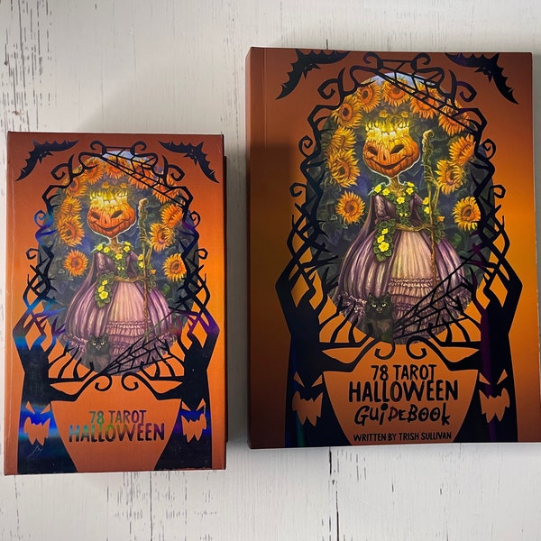 78 Tarot Halloween with Physical Guidebook - Tarot of Trick or Treat, Samhain Tarot, Indie Deck, 78Tarot, tarot cards