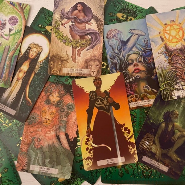 LE - 78 Tarot Ecological - Tarot of the Healing Earth - Gaia Tarot, Earth Tarot, Environmental Tarot, Indie Deck, 78Tarot, tarot cards