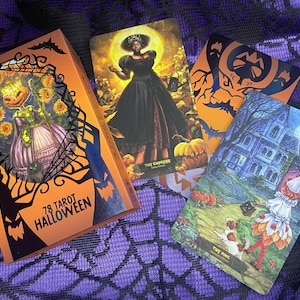 78 Tarot Halloween - Tarot of Trick or Treat, Samhain Tarot, Witch Tarot, Indie Deck, 78Tarot, tarot cards, Witchy Gift, Halloween Deck,