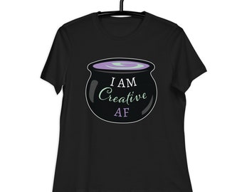 I am Creative AF Women's Relaxed T-Shirt