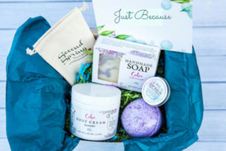 New Mom Set Relaxation Gift Self Care Kit Lavender Etsy