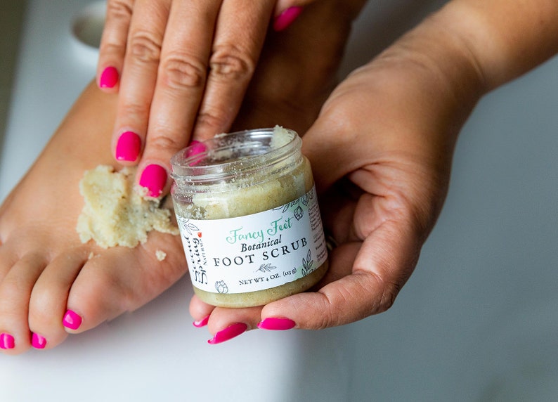 Foot Scrub Pedicure Scrub Spa Salt Scrub Etsy