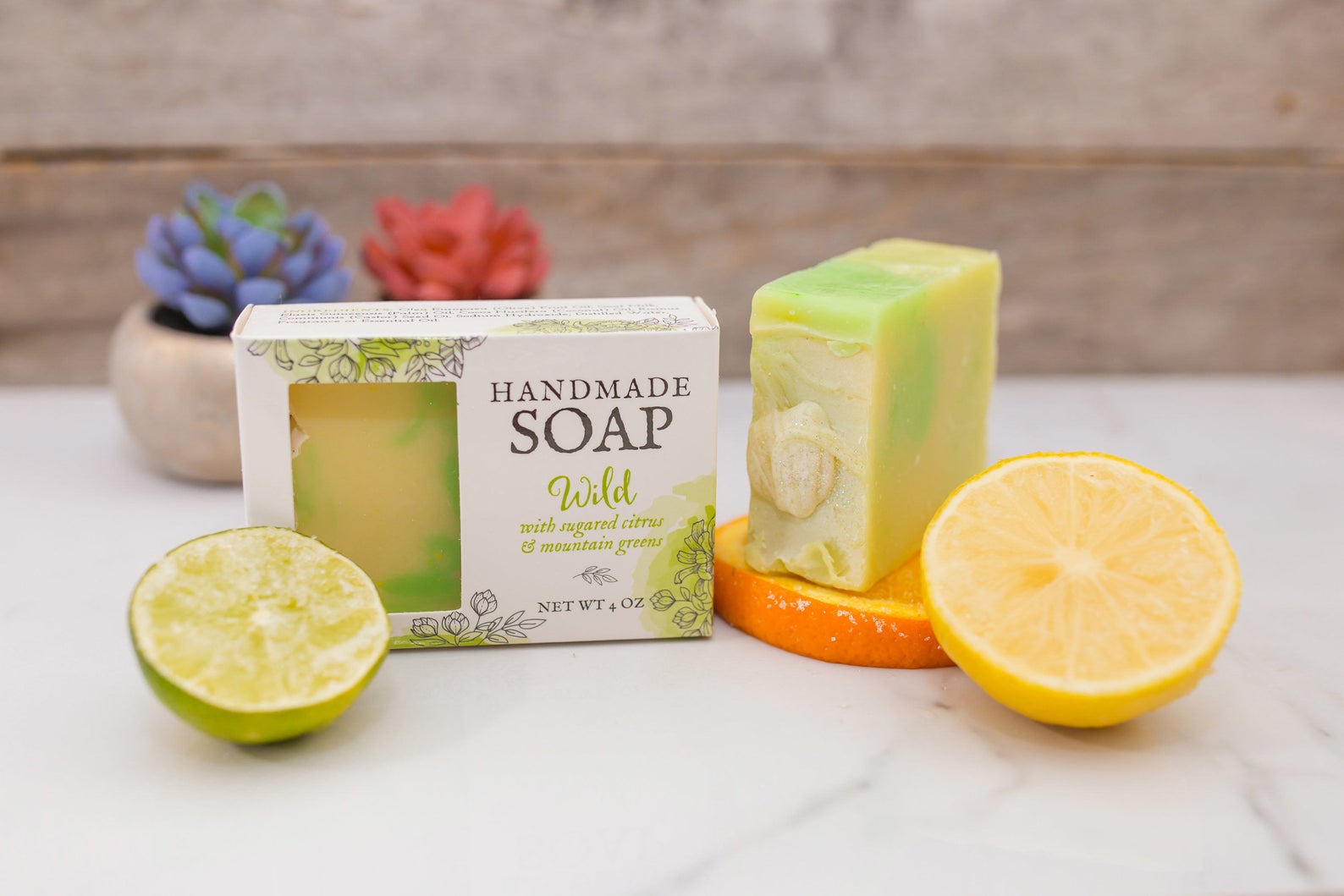 Bar Soap Citrus Scent Green Soap Etsy