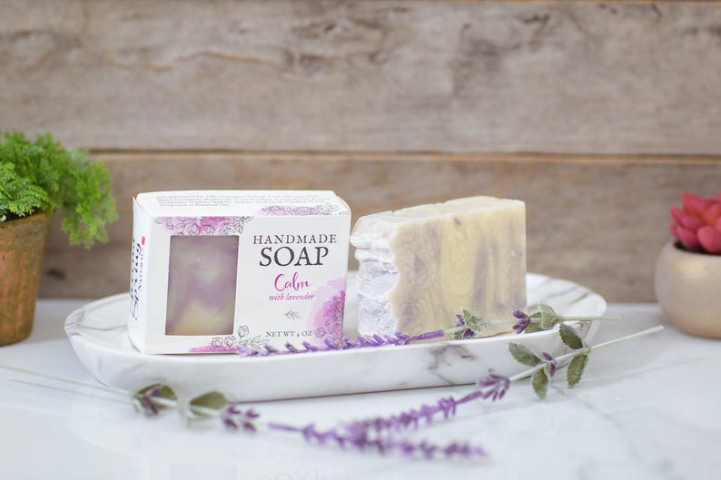 Lavender Bar Soap Goat Soap for Dry Skin Natural Beauty Etsy
