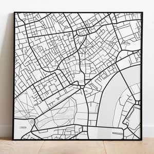 Imprimer la carte - Londres