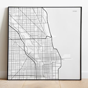 Impression de carte - Chicago, IL