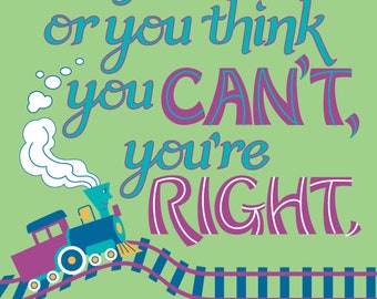 If You Think You Can handlettered poster