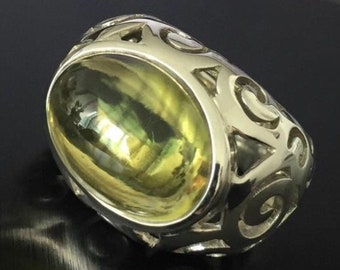 Lemon Quartz Ring Item SN22 Huge ring