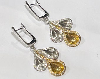 18K Diamonds Earrings Item SN20