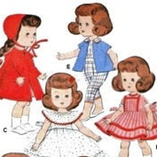 8 Ginny Doll Clothes Vintage Pattern NASB Muffie Kish Etsy