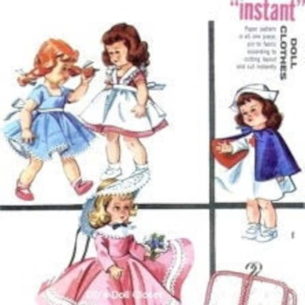 Pattern 2057-9"/10" ~ Lingerie Lou-Ann Estelle-Bitty Bethany-Boneka ~ 5.25" chest ~ Vintage 1956 Doll Clothes