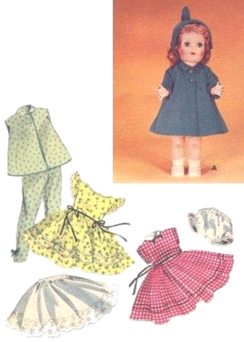 Vtg Doll Clothes Wardrobe Pattern 16 Toni Walker Patterns 17