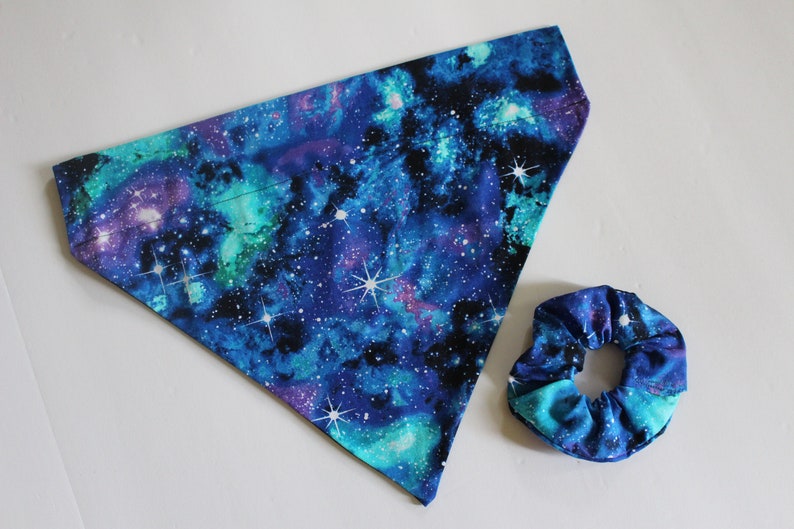 Galaxy Over the Collar Dog or Cat Bandana