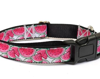 Love Watermelon Dog Collar - Summer Fruit Slices Pet Collar