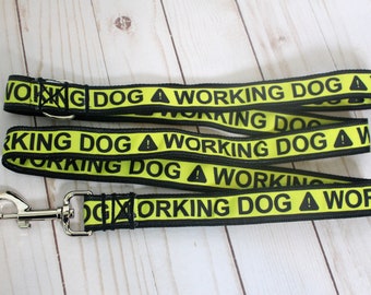 Working Dog Leash - Yellow and Black for Working Dogs in Training