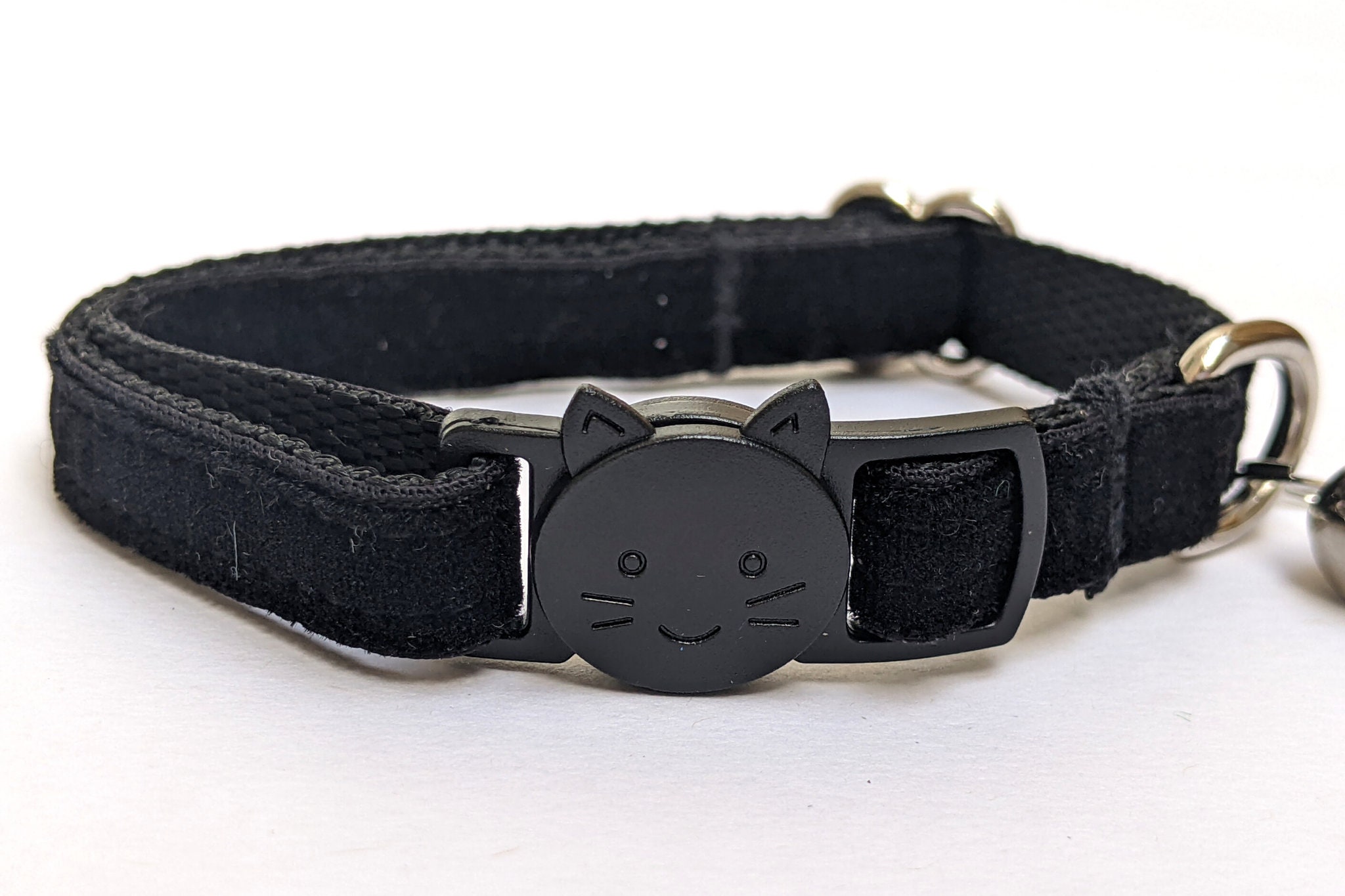 Black cat collar with bell sale