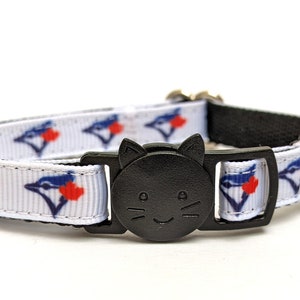 Toronto Blue Jays Cat Collar - Breakaway Kitty Collar with Bell - Toronto Baseball, Sports Team