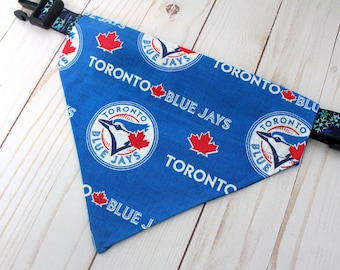 Toronto Blue Jays Bandana for Dogs and Cats - Over the Collar Baseball Pet Bandana