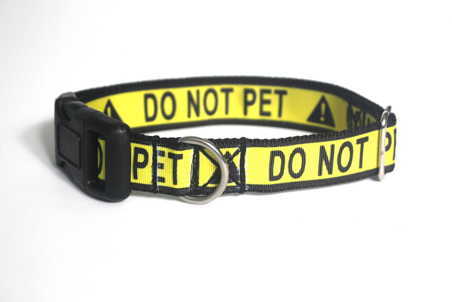 Do Not Pet Dog Collar Yellow and Black Caution Training or Etsy