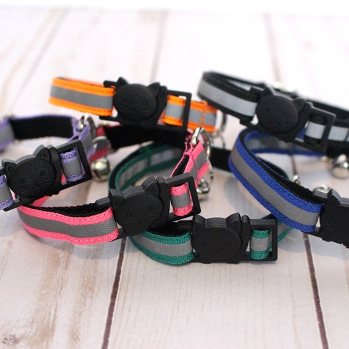 Holographic Cat Collar Shiny Breakaway Safety Kitty Collar Etsy