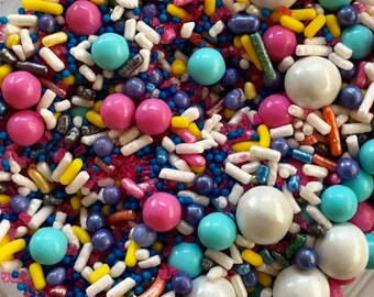 CUSTOM SPRINKLE MIX Sealed With A Kiss Sweet Stuff Shoppe
