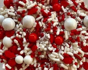 CUSTOM SPRINKLE MIX Sealed With A Kiss Sweet Stuff Shoppe