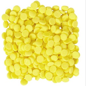 WILTON YELLOW Confetti Candy Decorations  1 Ounce Pack