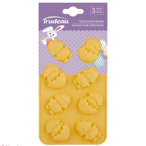 CUTE CHICKS SILICONE Mold, 8 Cavities, Candy Mold, 3 Pieces per pack.