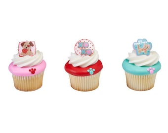 PAWS AND KISSES Cupcake  Rings